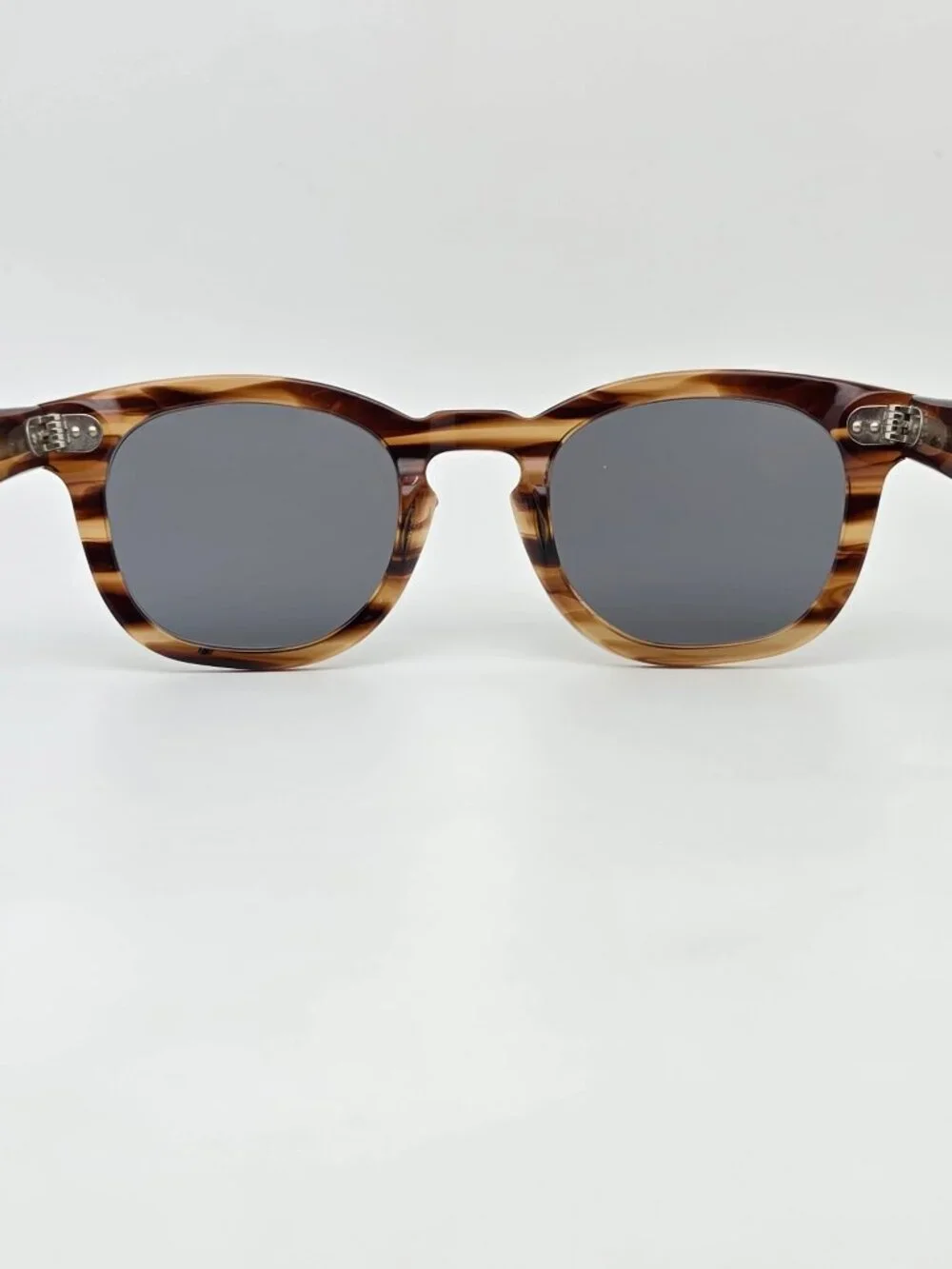 Article One Cameroon 22 Brown Stripe Sunglasses FRAME ONLY Italy 47-24-145